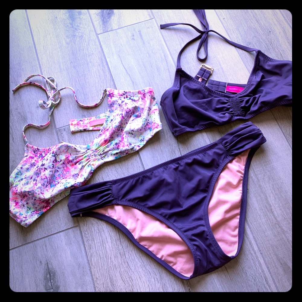 Victoria Secret Bikini Set (2 tops + 1 bottom)